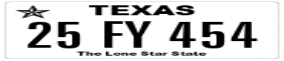 Truck License Plate